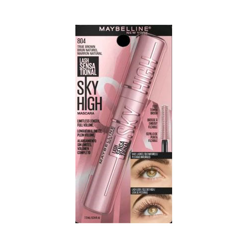 Maybelline Lash Sensational Sky High Washable Mascara Makeup, True Brown, 0.24 fl oz-041554076448-LR-345591-1-LR eShop