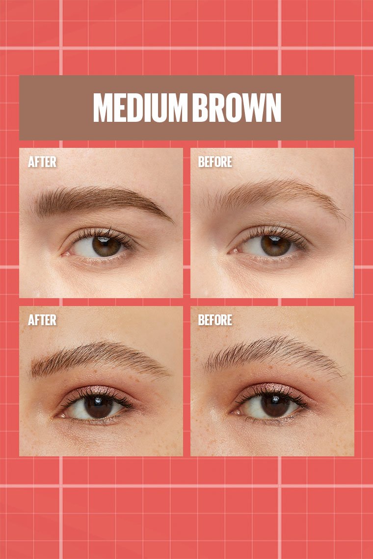 MAYBELLINE New York Build-A-Brow 2-in-1 Brow Pen and Sealing Gel Eye Makeup, 257 Medium Brown, 0.05 oz-041554087673-LR-351907-3-LR eShop