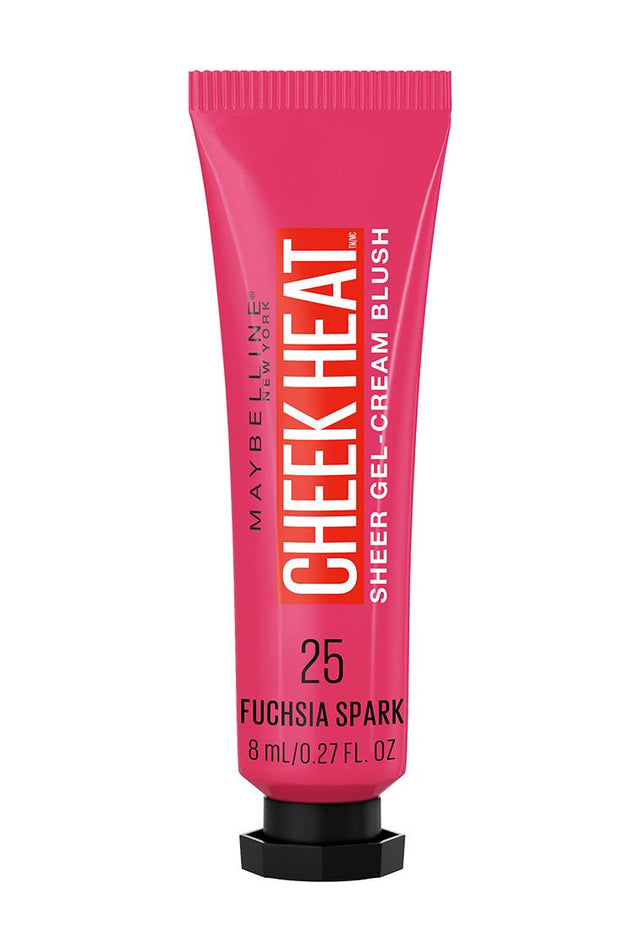 MAYBELLINE New York Cheek Heat Gel-Cream Blush, 025 Fuchsia Spark, 0.27 oz-041554578201-LR-333827-1-LR eShop