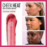 MAYBELLINE New York Cheek Heat Gel-Cream Blush, 025 Fuchsia Spark, 0.27 oz-041554578201-LR-333827-3-LR eShop