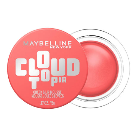MAYBELLINE New York Cloudtopia Cheek & Lip Mousse Blush, Coral Illusion, 0.17 oz-041554102444-LR-360435-1-LR eShop