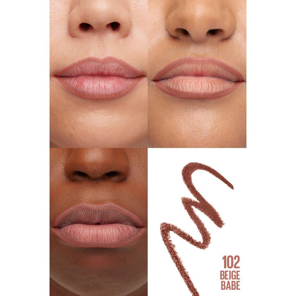 MAYBELLINE New York Color Sensational Shaping Lip Liner, 102 Beige Babe, 0.01 oz-041554549300-LR-323091-3-LR eShop
