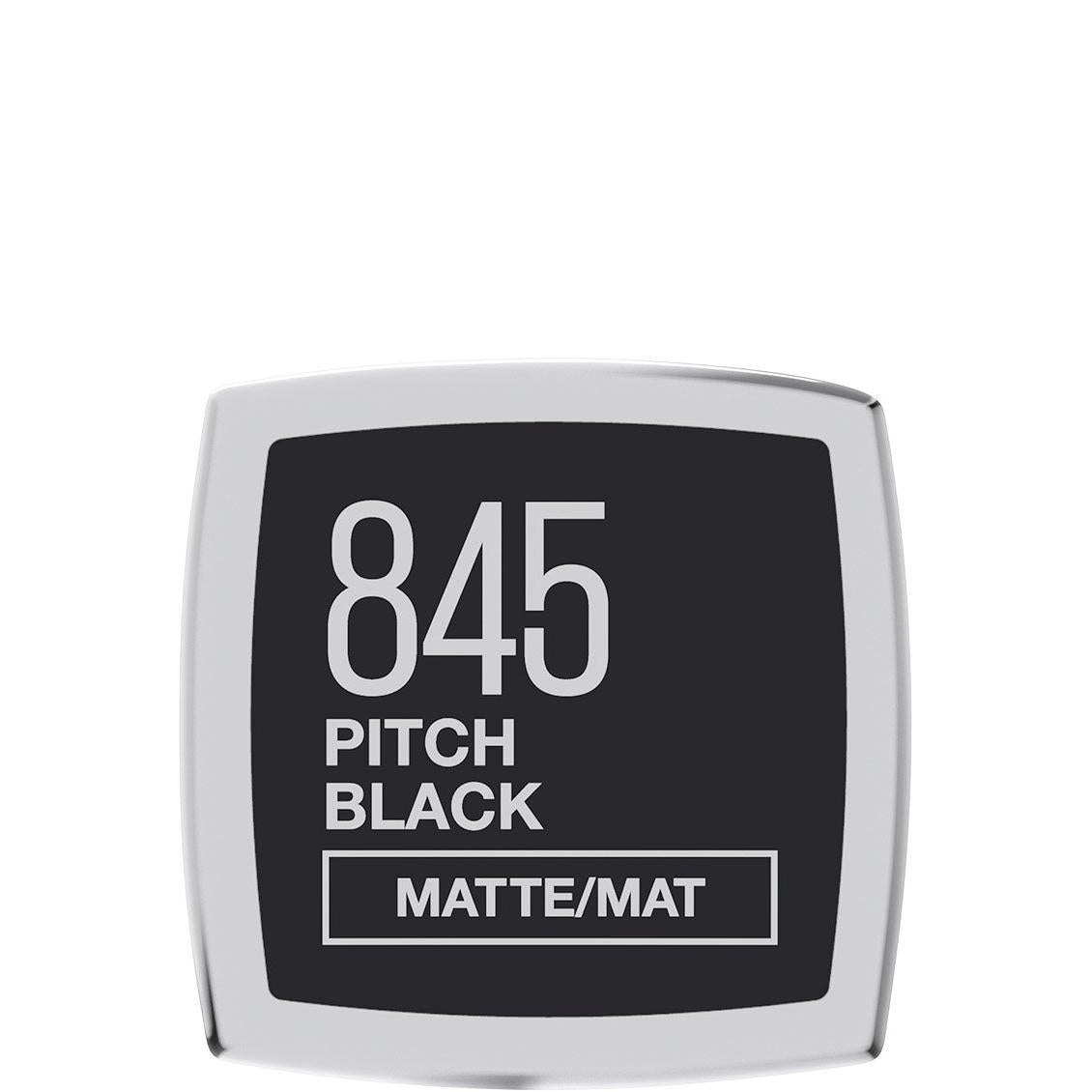 MAYBELLINE New York Color Sensational The Mattes Matte Finish Lipstick Makeup, 845 Pitch Black, 0.15 oz-041554488777-LR-301019-4-LR eShop