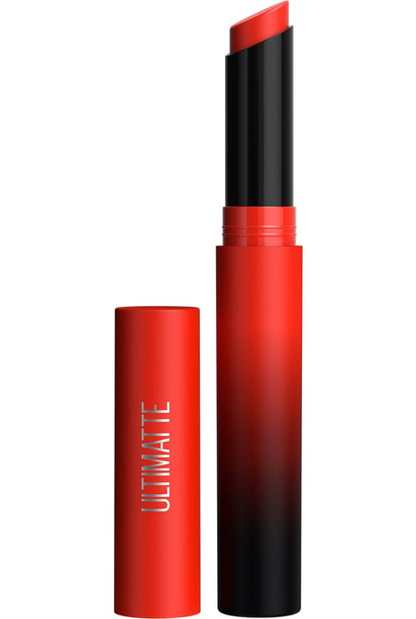 MAYBELLINE New York Color Sensational Ultimatte Slim Lipstick Makeup, 299 More Scarlet-041554582239-LR-337497-1-LR eShop
