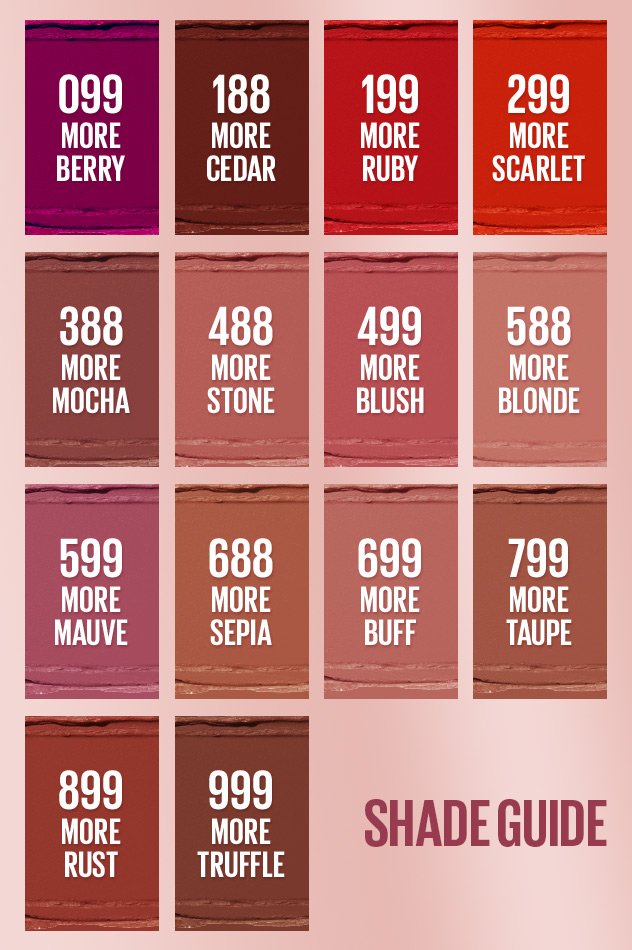 MAYBELLINE New York Color Sensational Ultimatte Slim Lipstick Makeup, 688 More Sepia-041554070736-LR-342500-7-LR eShop