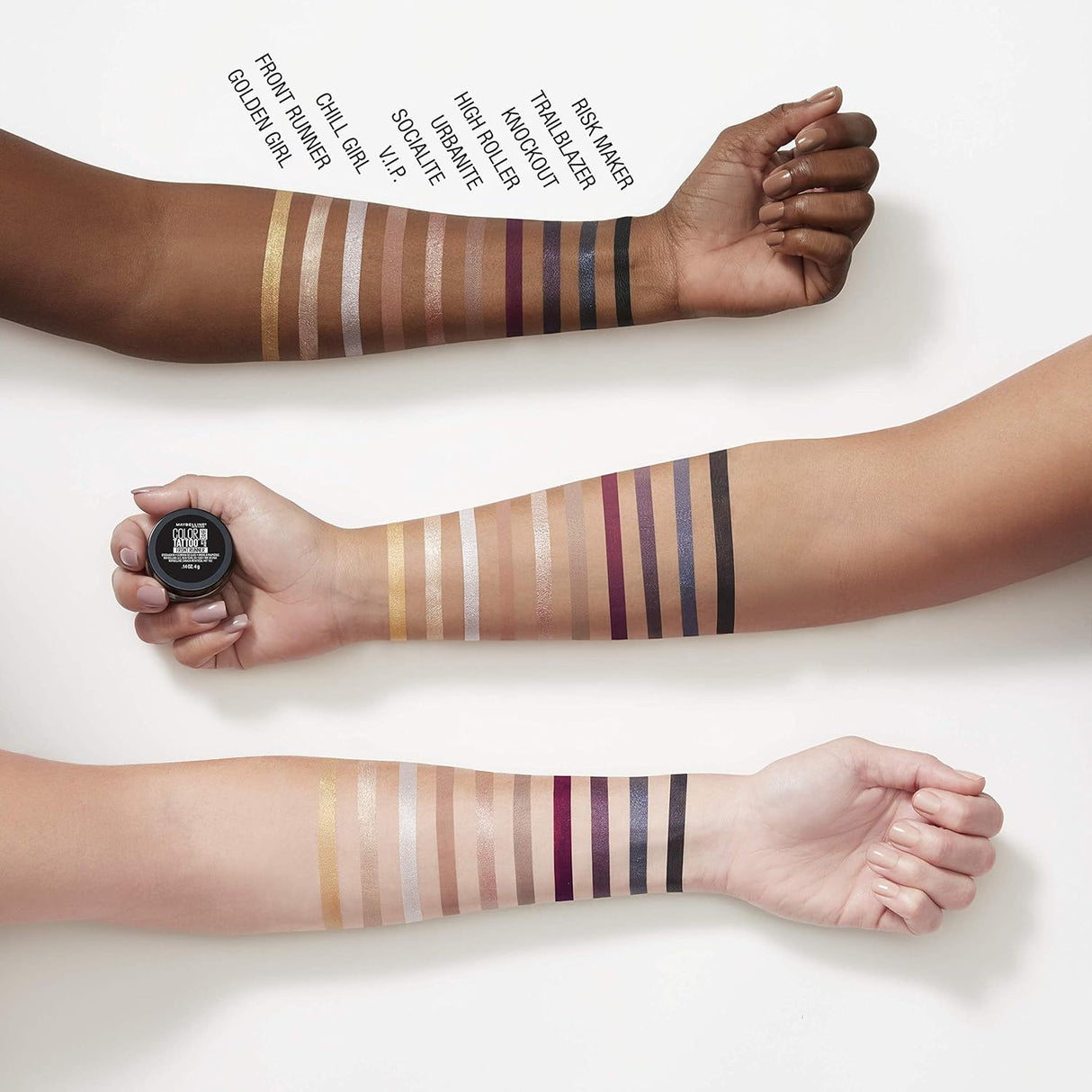 MAYBELLINE New York Color Tattoo Longwear Cream Eyeshadow, Risk Maker, 0.14 oz-041554567960-LR-331800-7-LR eShop