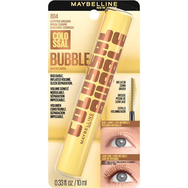 MAYBELLINE New York Colossal Bubble Washable Mascara, # Copper Brown, 0.33 oz-041554111279-LR-362465-1-LR eShop