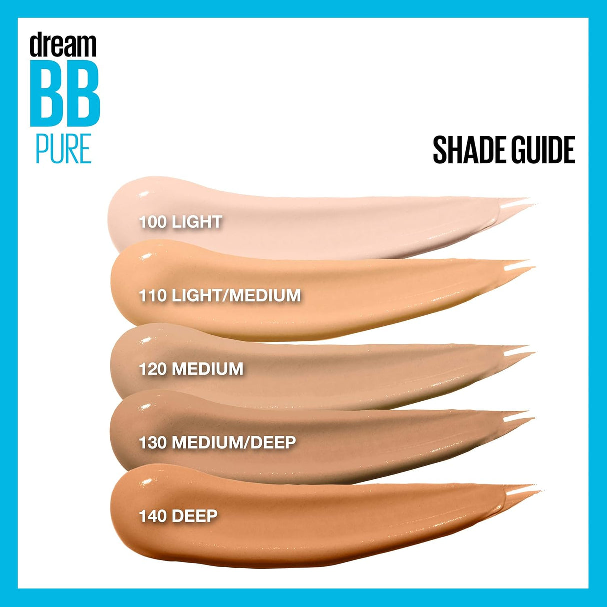 MAYBELLINE New York Dream BB Pure BB Cream, 130 Medium / Deep, 1 oz-041554349719-LR-272860-7-LR eShop