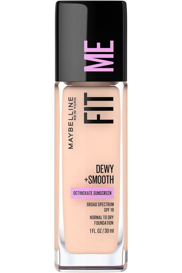 MAYBELLINE New York Fit Me Dewy + Smooth Foundation Makeup, 105 Fair Ivory, 1 oz-041554553314-LR-327288-1-LR eShop
