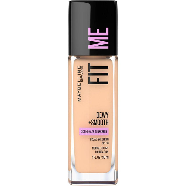 MAYBELLINE New York Fit Me Dewy + Smooth Foundation Makeup, 120 Classic Ivory, 1 oz-041554238662-LR-215023-1-LR eShop