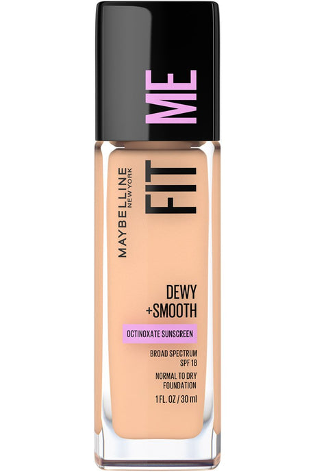 MAYBELLINE New York Fit Me Dewy + Smooth Foundation Makeup, 125 Nude Beige, 1 oz-041554238679-LR-215024-1-LR eShop