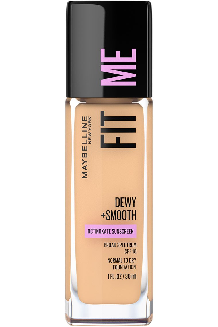 MAYBELLINE New York Fit Me Dewy + Smooth Foundation Makeup, 128 Warm Nude, 1 oz-041554553345-LR-327294-1-LR eShop