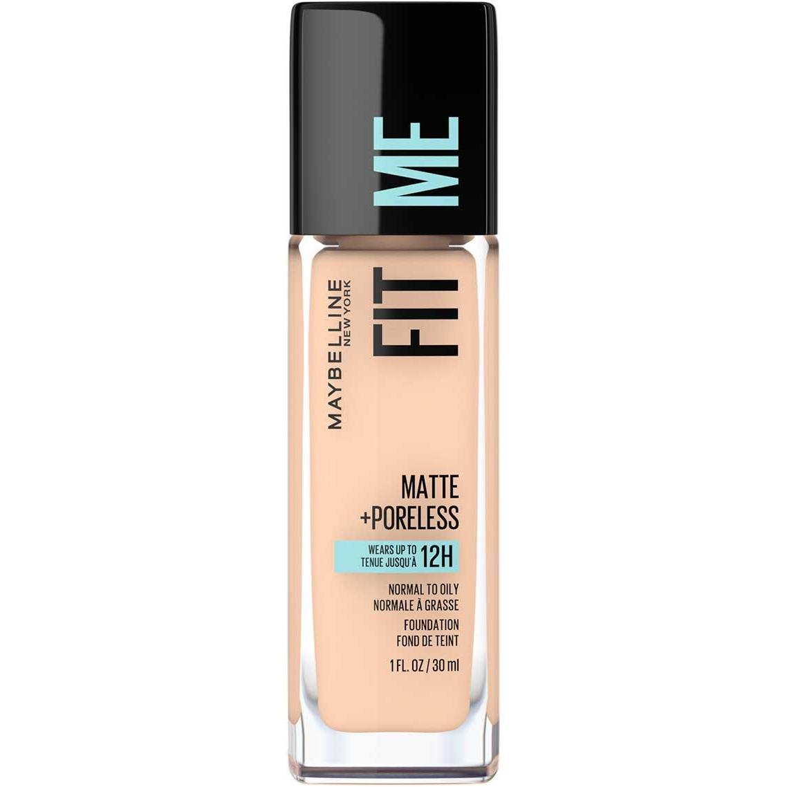 MAYBELLINE New York Fit Me Matte + Poreless Foundation Makeup, 115 Ivory, 1 oz-041554433432-LR-279780-1-LR eShop