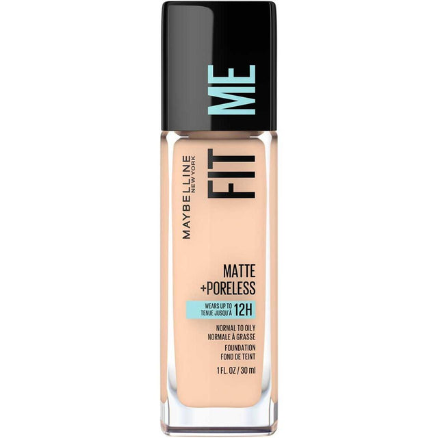 MAYBELLINE New York Fit Me Matte + Poreless Foundation Makeup, 115 Ivory, 1 oz-041554433432-LR-279780-1-LR eShop