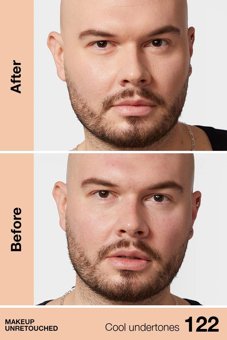 MAYBELLINE New York Fit Me Matte + Poreless Foundation Makeup, 122 Creamy Beige, 1 oz