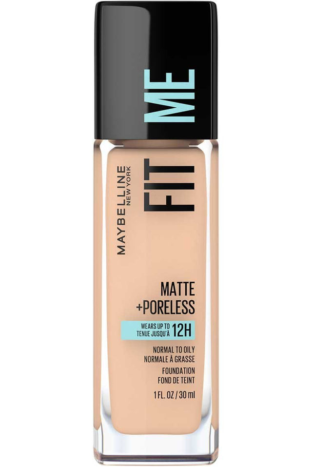 MAYBELLINE New York Fit Me Matte + Poreless Foundation Makeup, 125 Nude Beige, 1 oz-041554433456-LR-279782-1-LR eShop