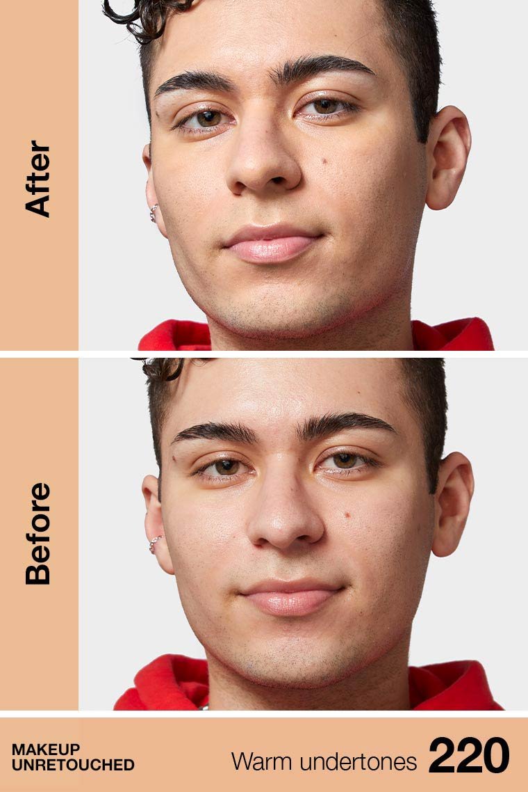 MAYBELLINE New York Fit Me Matte + Poreless Foundation Makeup, 220 Natural Beige, 1 oz