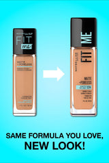 MAYBELLINE New York Fit Me Matte + Poreless Foundation Makeup, 120 Classic Ivory, 1 oz