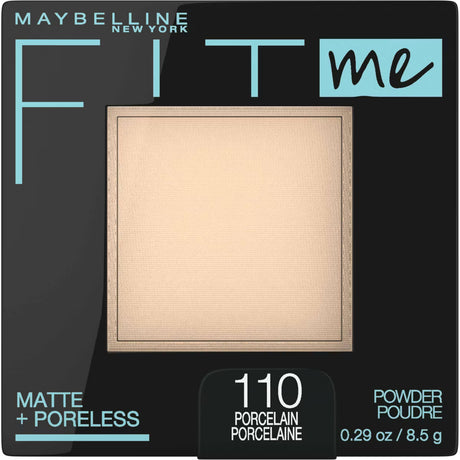 MAYBELLINE New York Fit Me Matte + Poreless Pressed Face Powder Makeup, 110 Porcelain, 0.29 oz-041554433753-LR-279794-1-LR eShop