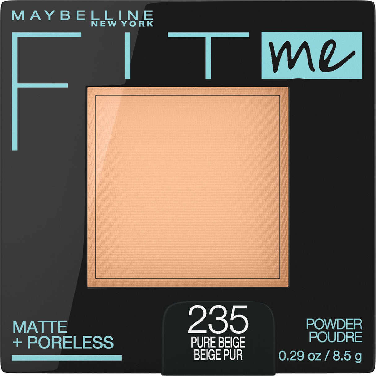 MAYBELLINE New York Fit Me Matte + Poreless Pressed Face Powder Makeup, 235 Pure Beige, 0.29 oz-041554488340-LR-296227-1-LR eShop