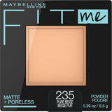 MAYBELLINE New York Fit Me Matte + Poreless Pressed Face Powder Makeup, 235 Pure Beige, 0.29 oz-041554488340-LR-296227-1-LR eShop