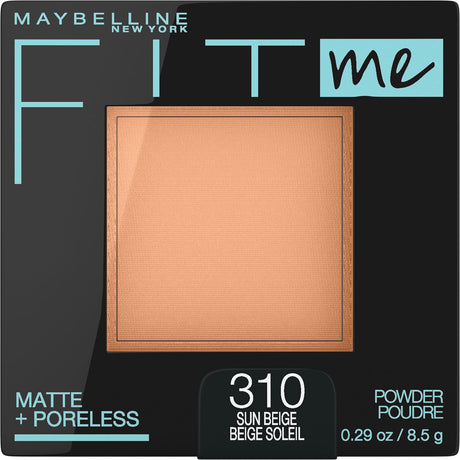 MAYBELLINE New York Fit Me Matte + Poreless Pressed Face Powder Makeup, 310 Sun Beige, 0.29 oz-041554433845-LR-279799-1-LR eShop