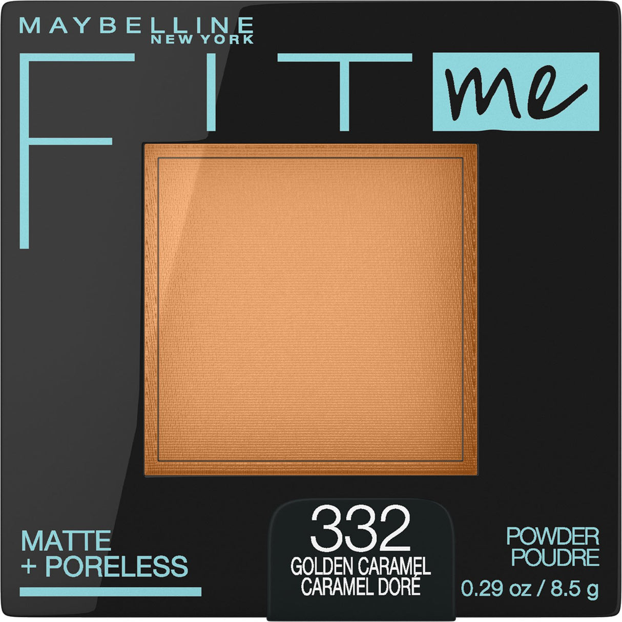 MAYBELLINE New York Fit Me Matte + Poreless Pressed Face Powder Makeup, 332 Golden Caramel, 0.29 oz-041554553451-LR-327318-1-LR eShop