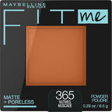MAYBELLINE New York Fit Me Matte + Poreless Pressed Face Powder Makeup, 365 Nutmeg, 0.29 oz-041554553529-LR-326551-1-LR eShop