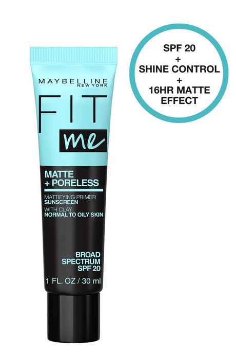 MAYBELLINE New York Fit Me Matte + Poreless Primer Mattifying Face Primer, 1 oz-041554584431-LR-340336-1-LR eShop