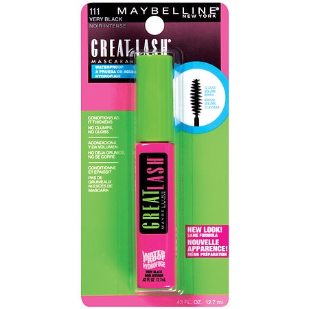 MAYBELLINE New York Great Lash Waterproof Mascara, 111 Very Black, 0.43 oz-041554626964-LR-06919-3-LR eShop