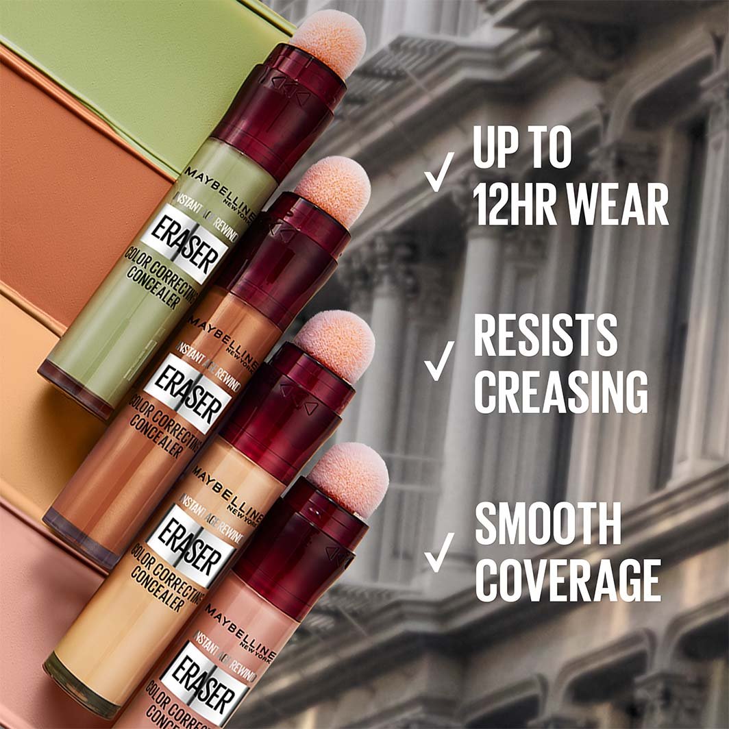 MAYBELLINE New York Instant Age Rewind Eraser Color Correcting Concealer, 151 Green, 0.2 oz-041554094121-LR-356287-7-LR eShop