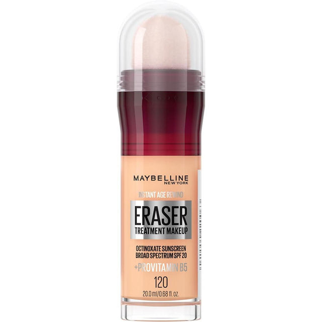 MAYBELLINE New York Instant Age Rewind Eraser Treatment Makeup, 120 Creamy Ivory, 0.68 oz-041554220063-LR-205665-1-LR eShop