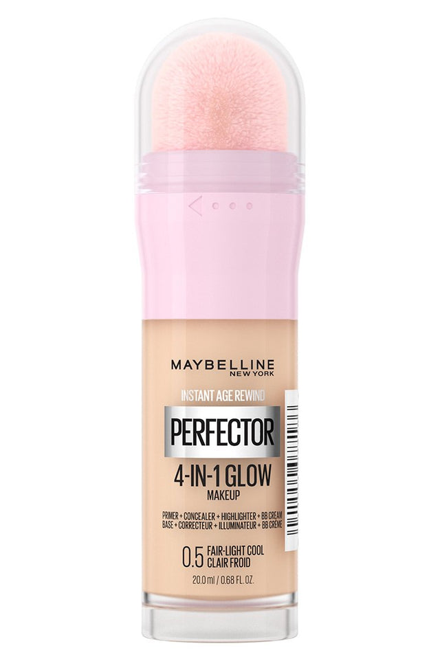 MAYBELLINE New York Instant Age Rewind Perfector 4-In-1 Glow Makeup, 0.5 Fair Light Cool, 0.68 oz-041554077186-LR-345587-1-LR eShop