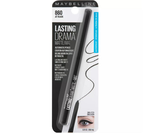MAYBELLINE New York Lasting Drama Matte Eyeliner Makeup, 860 Jet Black, 0.01 oz-041554552560-LR-323075-1-LR eShop