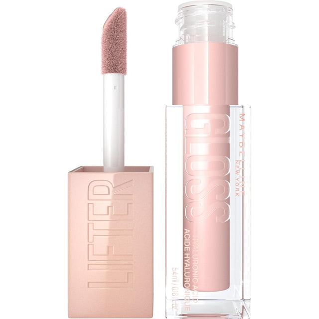 MAYBELLINE New York Lifter Gloss Lip Gloss Makeup With Hyaluronic Acid, 002 Ice, 0.18 fl. oz.-041554583861-LR-336419-1-LR eShop