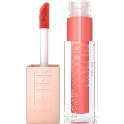 MAYBELLINE New York Lifter Gloss Lip Gloss Makeup With Hyaluronic Acid, 022 Peach Ring, 0.18 fl. oz.-041554085419-LR-349612-1-LR eShop