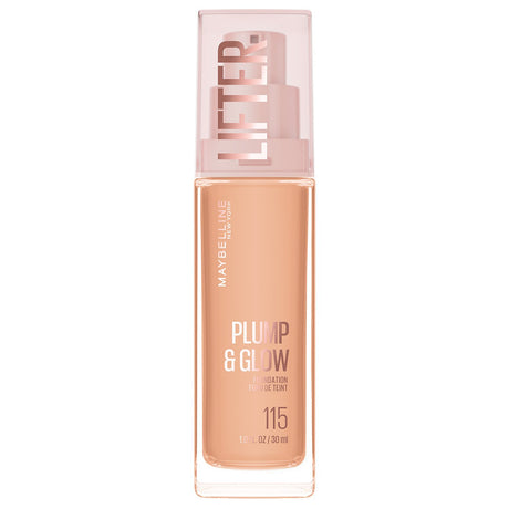 MAYBELLINE New York Lifter Plump & Glow Foundation, 115, 1.01 oz-041554101126-LR-360404-1-LR eShop