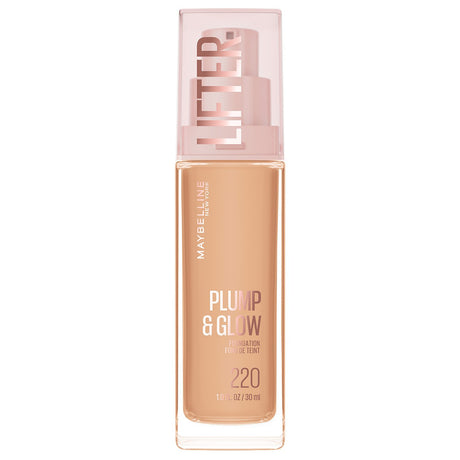 MAYBELLINE New York Lifter Plump & Glow Foundation, 220, 1.01 oz-041554101171-LR-360409-1-LR eShop