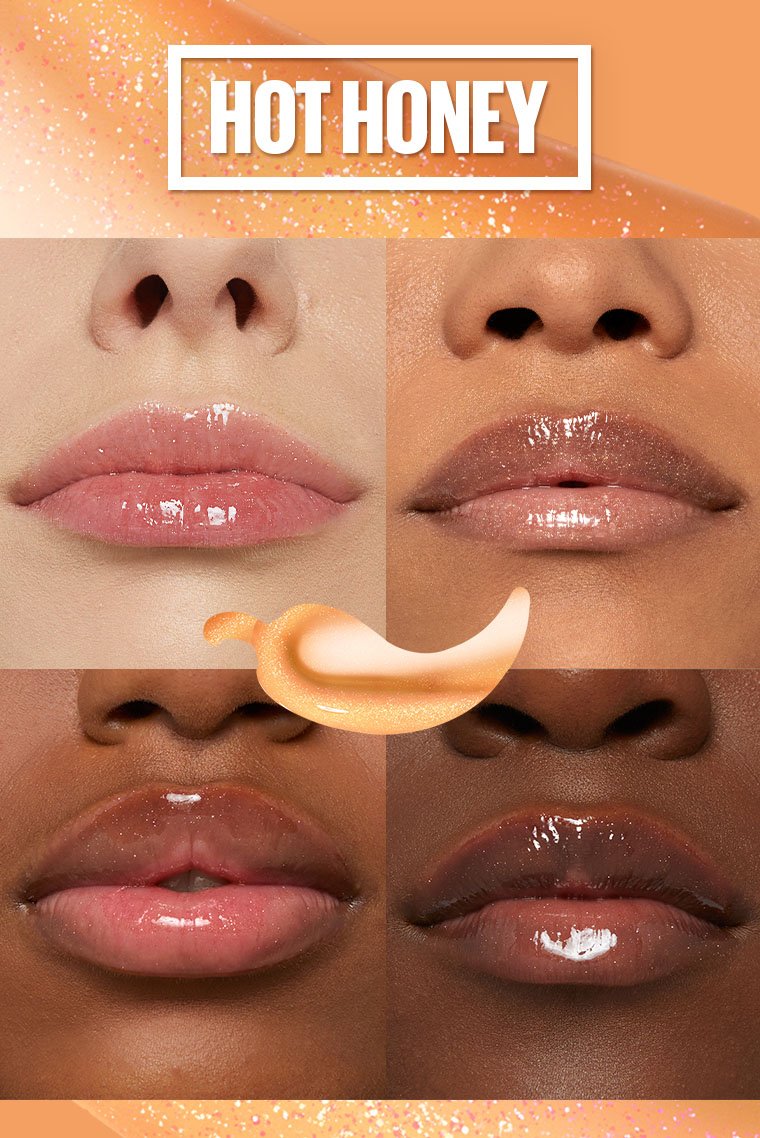 MAYBELLINE New York Lifter Plump Lip Plumping Gloss Makeup, 008 Hot Honey, 0.18 oz-041554080681-LR-351901-3-LR eShop