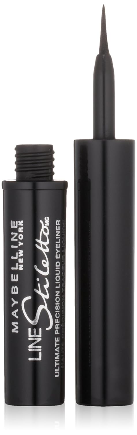 MAYBELLINE New York Line Stiletto Ultimate Precision Liquid Eyeliner, 501 Blackest Black, 0.05 oz-041554209440-LR-202727-2-LR eShop