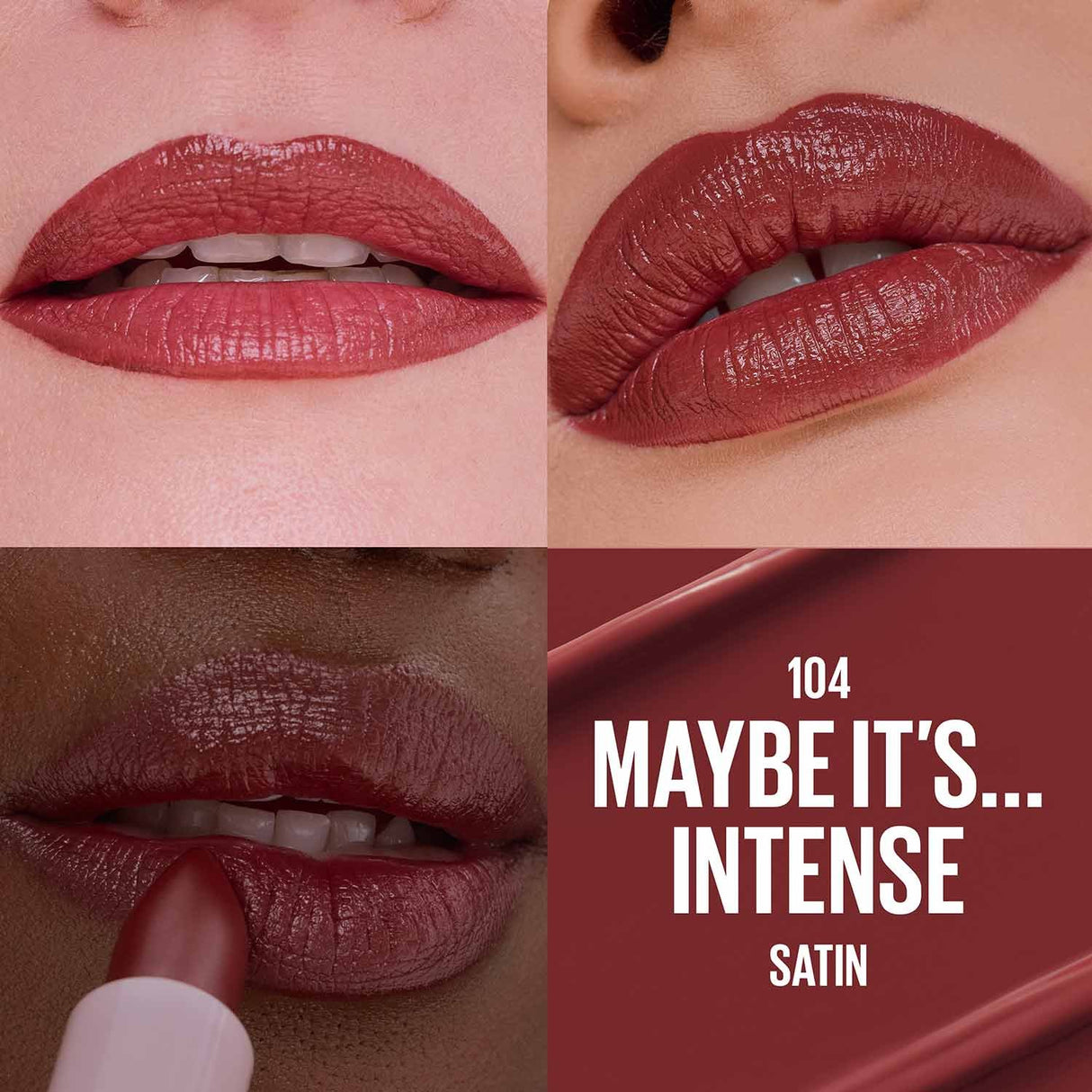 MAYBELLINE New York Moisturizing Serum Lipstick, 104 Maybe It's Insane, 0.12 oz-041554100150-LR-360393-3-LR eShop
