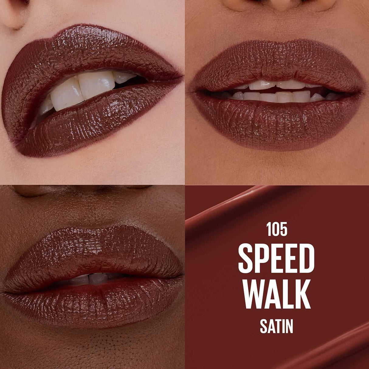 MAYBELLINE New York Moisturizing Serum Lipstick, 105 Speed Walk, 0.12 oz-041554100167-LR-360394-3-LR eShop