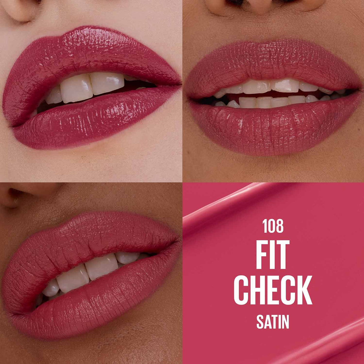 MAYBELLINE New York Moisturizing Serum Lipstick, 108 Fit Check, 0.12 oz-041554100884-LR-360398-3-LR eShop