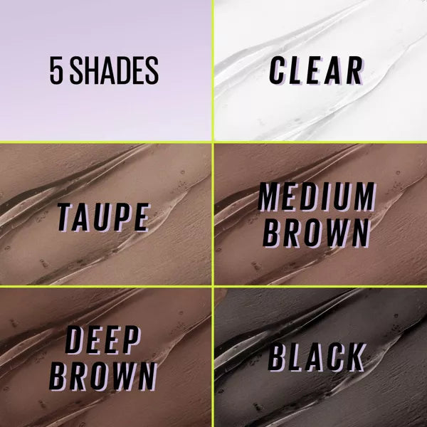 MAYBELLINE New York Super Lock Brow Glue Clear & Tinted Eyebrow Gel, Black, 0.23 oz-041554097900-LR-358218-6-LR eShop