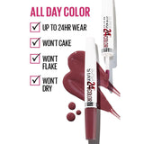MAYBELLINE New York Super Stay 24 Hour Long-Lasting 2-Step Liquid Lipstick, Eternal Cherry, 0.78 oz-041554494969-LR-315360-4-LR eShop