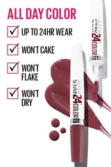 MAYBELLINE New York Super Stay 24 Hour Long-Lasting 2-Step Liquid Lipstick, Always Heather, 0.78 oz-041554237955-LR-215080-4-LR eShop