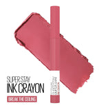 MAYBELLINE New York Super Stay Ink Crayon Lipstick Matte Longwear Lipstick Makeup, Break The Ceiling, 0.04 oz-041554064728-LR-340361-2-LR eShop