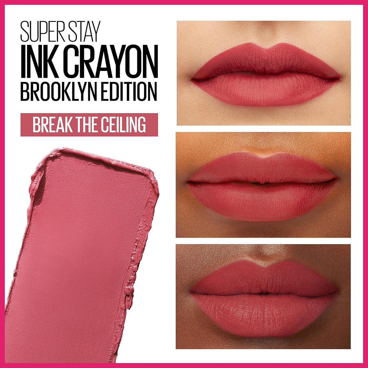 MAYBELLINE New York Super Stay Ink Crayon Lipstick Matte Longwear Lipstick Makeup, Break The Ceiling, 0.04 oz-041554064728-LR-340361-3-LR eShop
