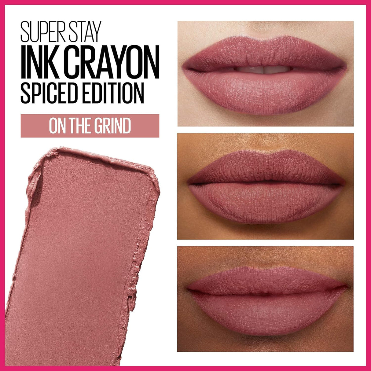 MAYBELLINE New York Super Stay Ink Crayon Lipstick Matte Longwear Lipstick Makeup, On The Grind, 0.04 oz-041554587852-LR-337506-3-LR eShop