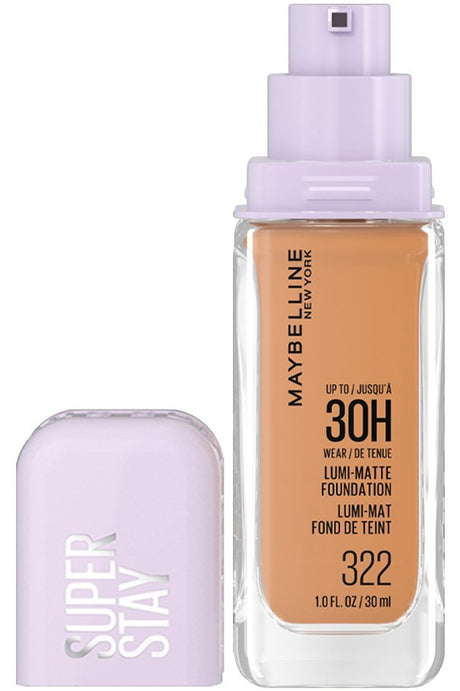 MAYBELLINE New York Super Stay Lumi-Matte Foundation Makeup, 322, 1 oz-041554094787-LR-356301-1-LR eShop